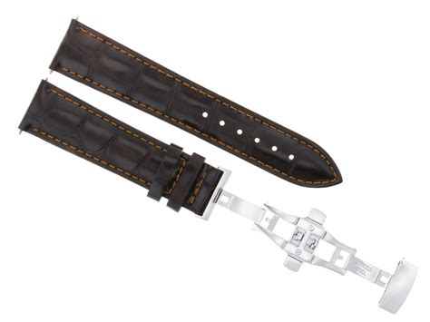 breitling superocean 20mm aligator band with deployment clasp|Breitling watch straps uk.